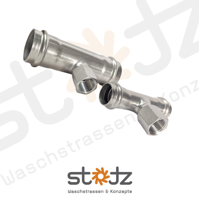 Sanpress Inox T-Stück 1/2 gewinde – Bild 2