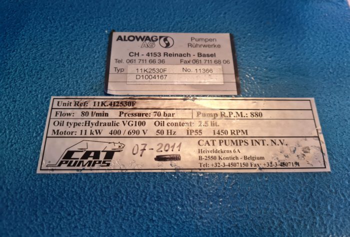 CAT PUMPS Hochdruck Pumpe mit W22 IE1 Drehstrommotor – Bild 8