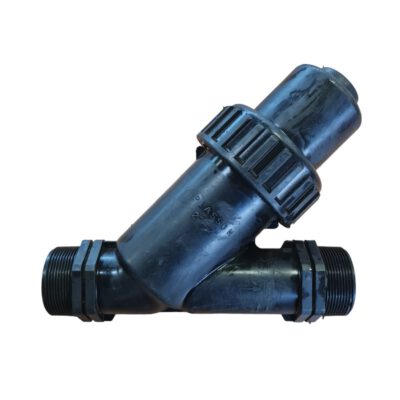PP Schrägsitz-Rückschlagventil mit O-Ring EPDM, 2x Aussengewinde 2"AG