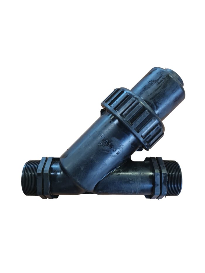 PP Schrägsitz-Rückschlagventil mit O-Ring EPDM, 2x Aussengewinde 2"AG