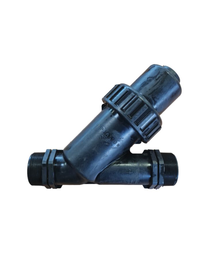 PP Schrägsitz-Rückschlagventil mit O-Ring EPDM, 2x Aussengewinde 2"AG – Bild 2
