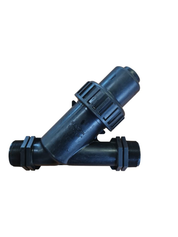 PP Schrägsitz-Rückschlagventil mit O-Ring EPDM, 2x Aussengewinde 1 1/2"AG – Bild 2