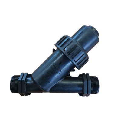PP Schrägsitz-Rückschlagventil mit O-Ring EPDM, 2x Aussengewinde 1 1/2"AG