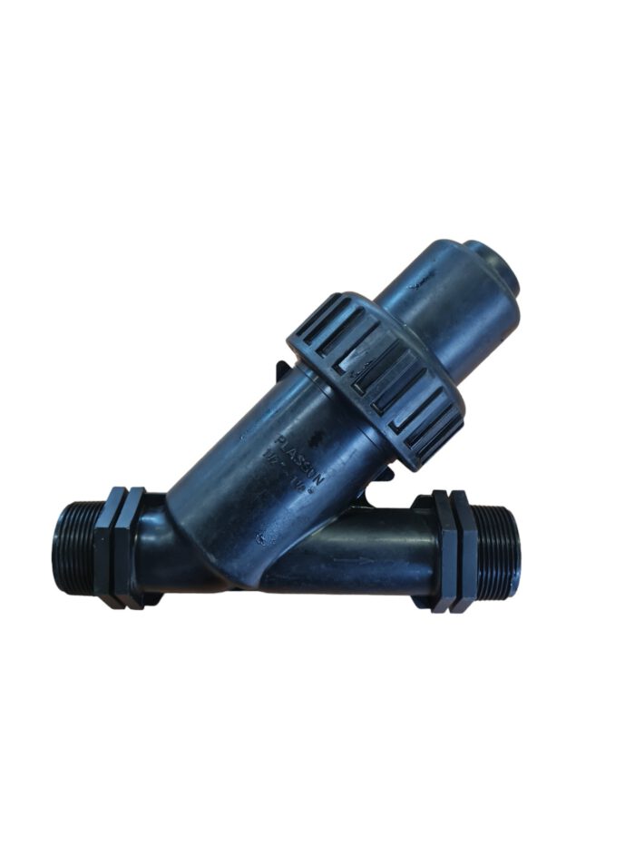 PP Schrägsitz-Rückschlagventil mit O-Ring EPDM, 2x Aussengewinde 1 1/2"AG