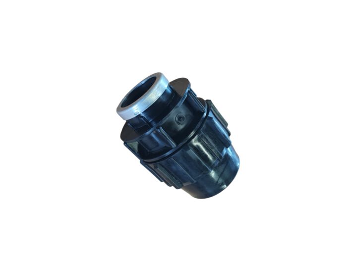 PP Klemmfitting für PE Rohr, Übergangsmuffe, Klemme x Innengewinde 63 mm x 1 1/2" – Bild 2
