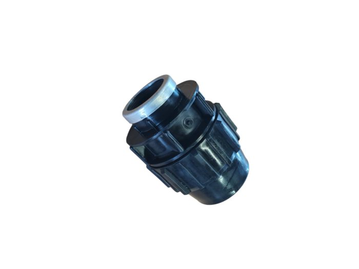 PP Klemmfitting für PE Rohr, Übergangsmuffe, Klemme x Innengewinde 63 mm x 1 1/2"
