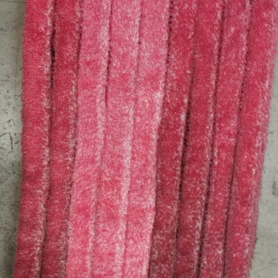 Trockenmitter Plüsch 10x180 cm rot