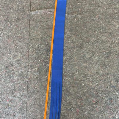 Trockenmitter 10x138 cm blau