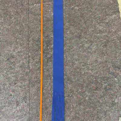 Trockenmitter 10x160 cm blau