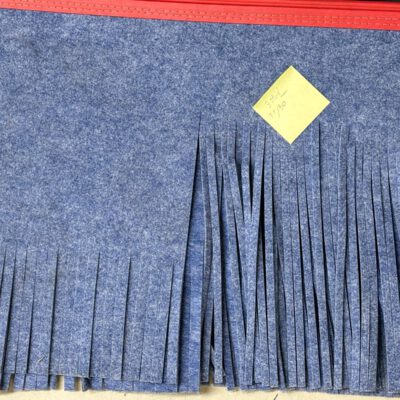 Waschtextil 71x50 cm blau meliert