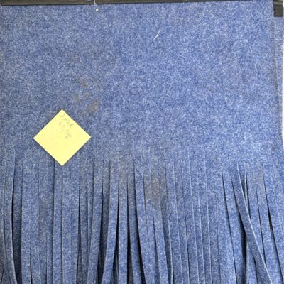 Waschtextil 52x116 cm blau meliert