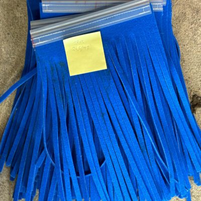 Waschtextil 24,5x41 cm blau