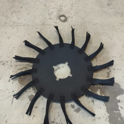 Moosgummi Ø 55,00cm außen schwarz