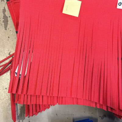 Waschtextil Moosgummi 55x51 cm rot